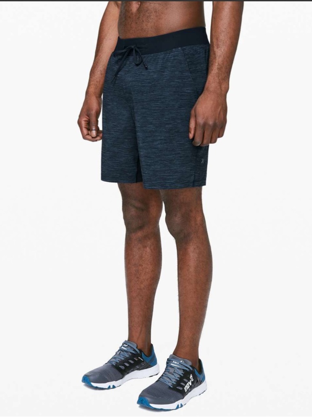 Lululemon T.H.E. Short *Linerless 7"
Heather Allover Iron Blue True Navy Small